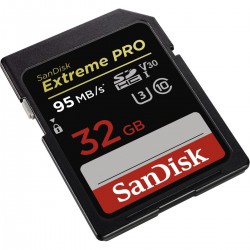 SanDisk SDHC Extreme Pro 32GB 95MB/S V30 Class U3