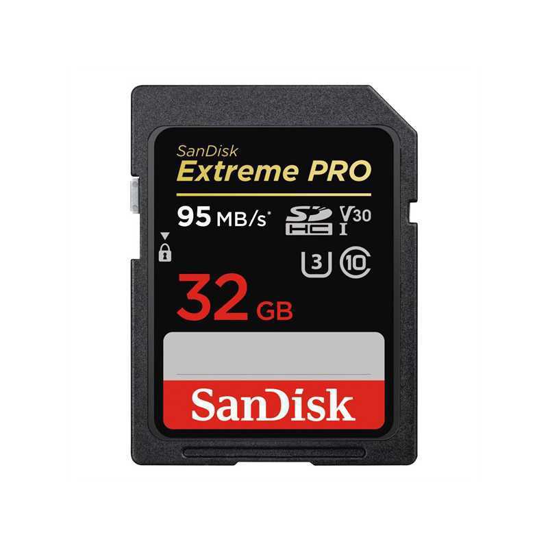 SanDisk SDHC Extreme Pro 32GB 95MB/S V30 Class U3