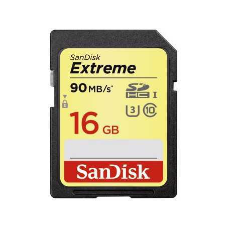 SanDisk SDHC Extreme 16GB 90MB/s CL 10